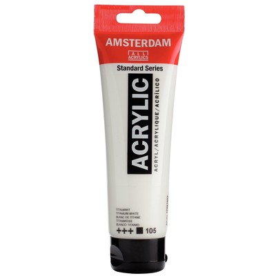 Amsterdam Standard Series Acrylic 120ml, 105 Titanium White