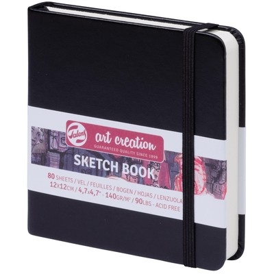 Talens Art Creation Sketchbook, Black - 12cm x 12cm