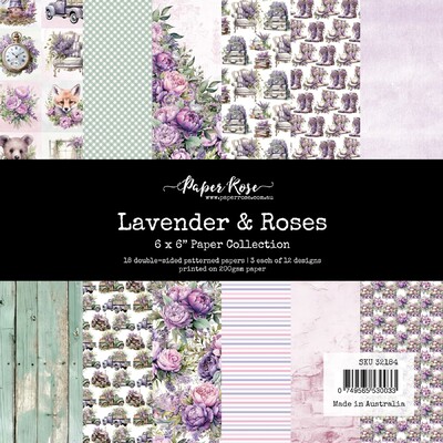 6X6 Paper Collection, Lavender & Roses