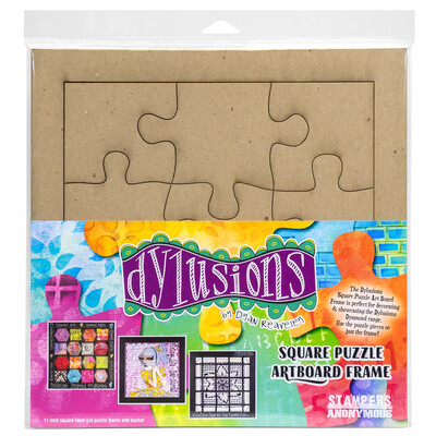 Square Puzzle Artboard Frame, Chipboard