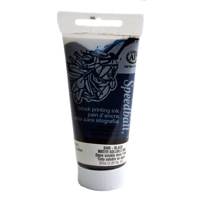 Water-Soluble Block Printing Ink, 1.25oz - Black