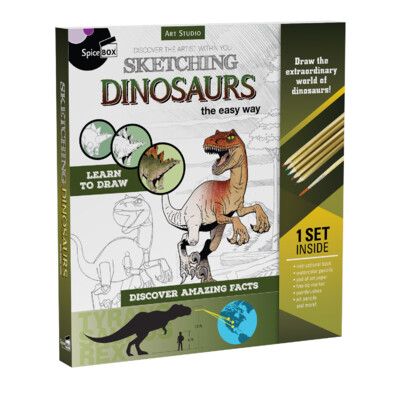 Art Studio Kit, Sketching Dinosaurs