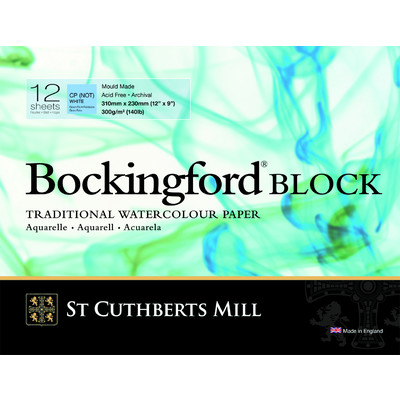 St Cuthberts Mill: Bockingford - Cold Pressed Watercolour Paper Blocks