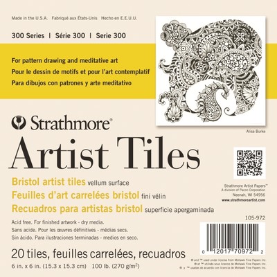 Strathmore: Blank Cards - Artist Tiles