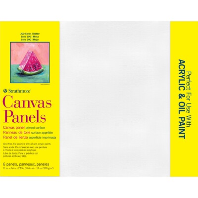 300 Series Canvas Panels, 11" x 14" (6 Pack)