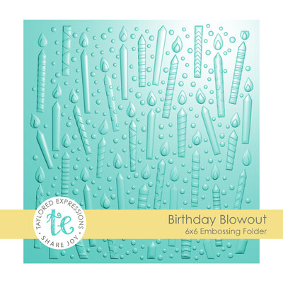 3D Embossing Folder, Birthday Blowout