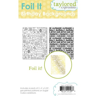 Foil It, Birthday Backgrounds