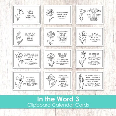 Clipboard Calendar Cards, In the Word 3