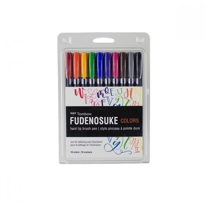 Tombow: Fudenosuke - Colors Brush Pen Sets