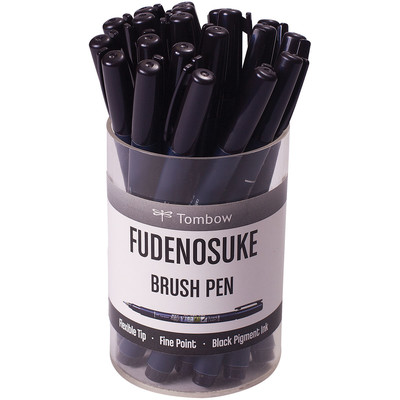 Tombow: Fudenosuke - Brush Pen Displays