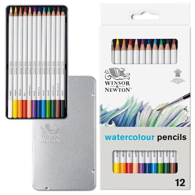 Studio Collection Watercolour Pencil Tin, 12 Piece