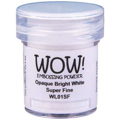 Opaque White Embossing Powder, Super Fine - Bright