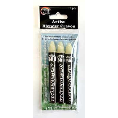 Niji Artist Crayon Set, Clear Blender (3pc)