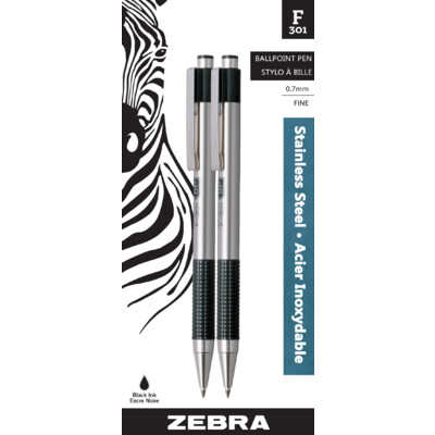 Zebra Pen: Steel - Retractable Ballpoint Pen