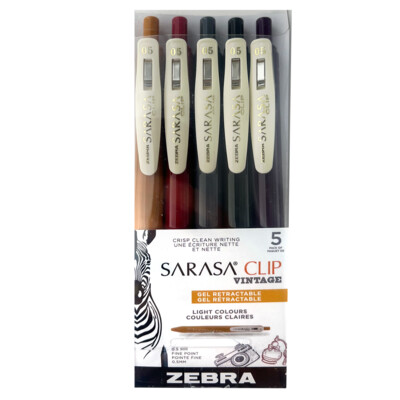 Zebra Pen: SARASA - Clip Retractable Gel Pen - SARASA Clip Vintage