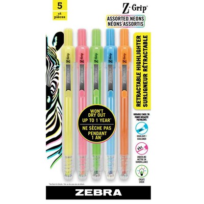 Zebra Pen: Z-Grip - Retractable Highlighter